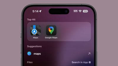 Búsqueda de aplicaciones en modo oscuro de iOS 18