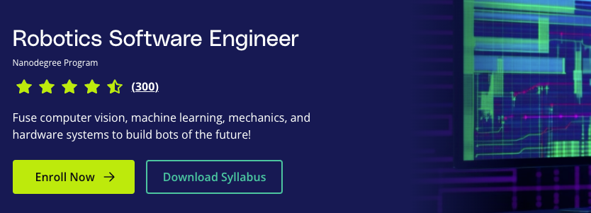 Ingeniero de Software en Robótica Udacity.