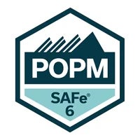 Scaled Agile, POPM logo.