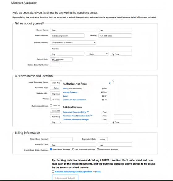 Authorize.net offers an all-in-solution that allows you to easily sign up for an international merchant account at the same time.