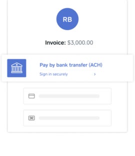 Square ACH payment through invoicing.